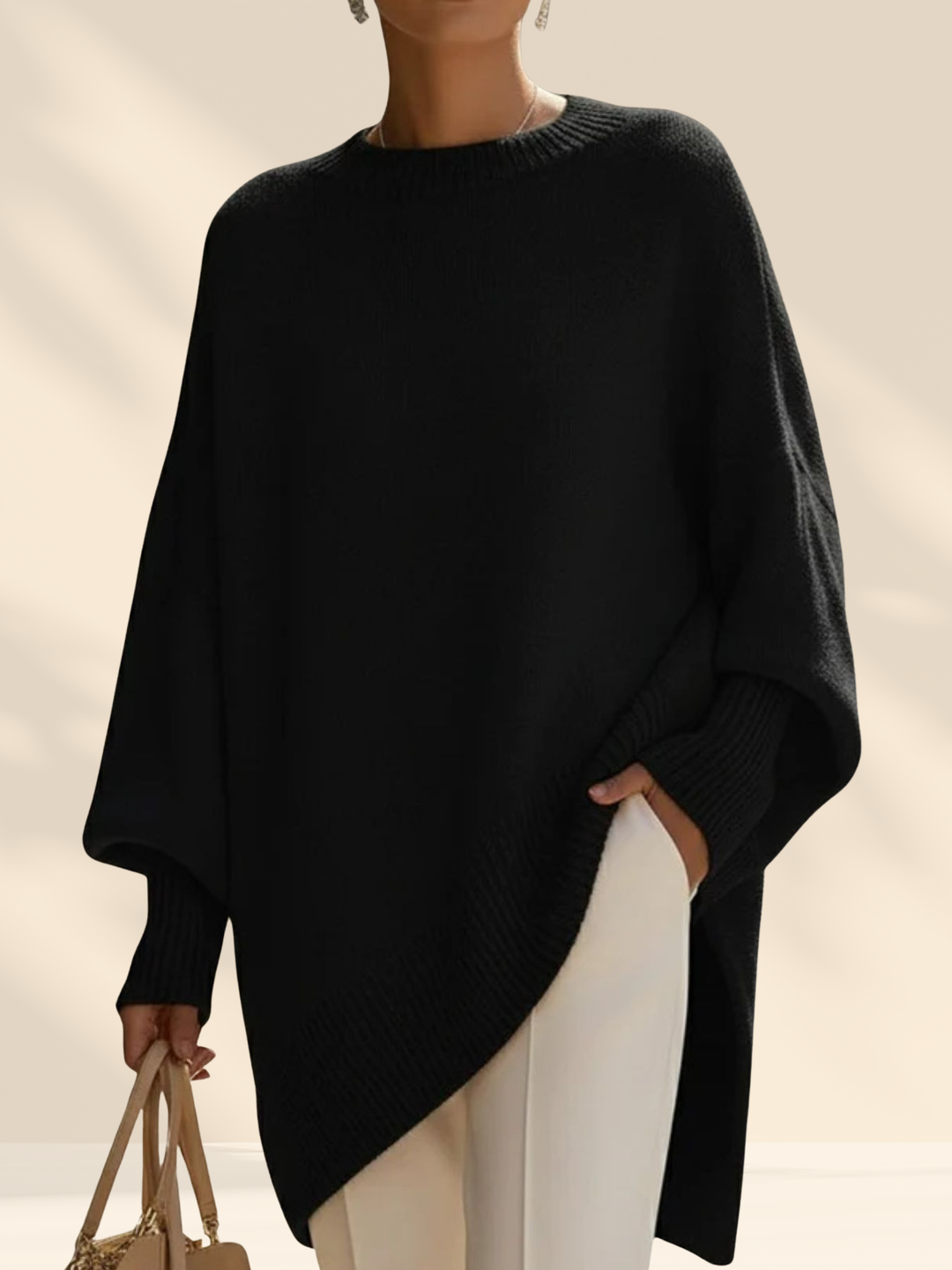 Celeste | Luxe Knit Poncho Sweater