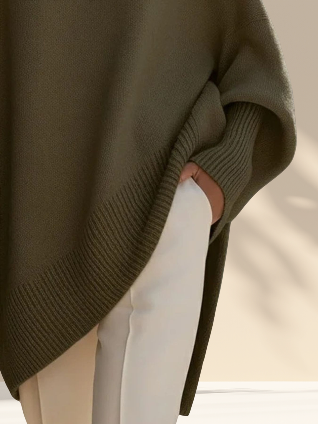 Celeste | Luxe Knit Poncho Sweater