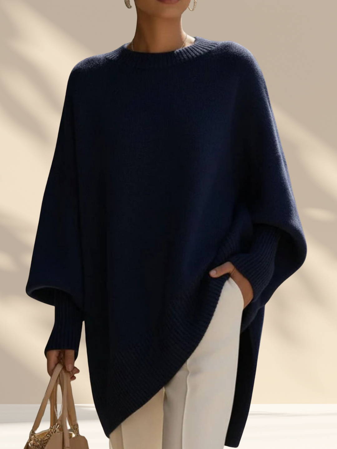 Celeste | Luxe Knit Poncho Sweater