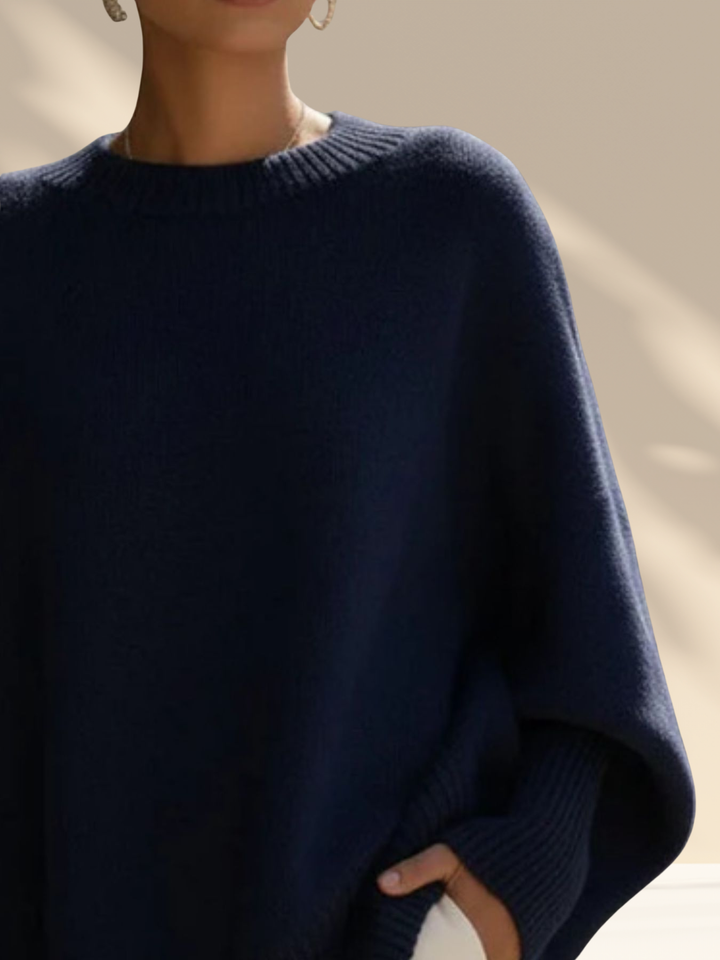 Celeste | Luxe Knit Poncho Sweater