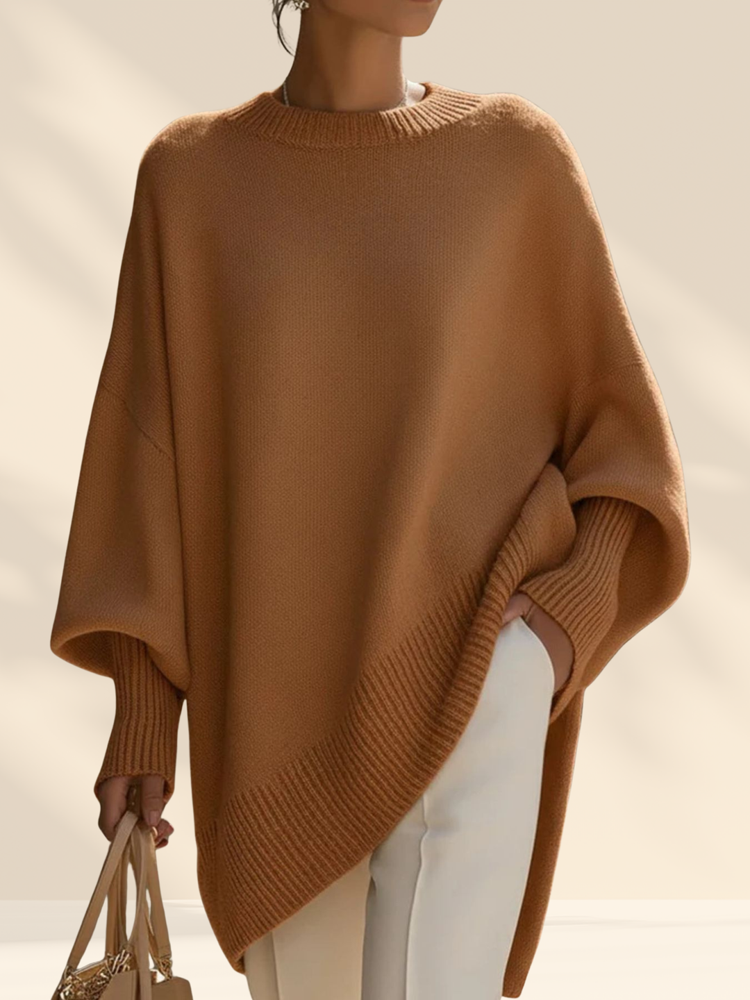 Celeste | Luxe Knit Poncho Sweater