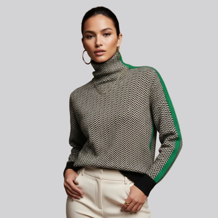 Noeline | Signature High Collar Knit Sweater